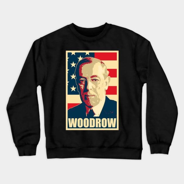 Woodrow Wilson Crewneck Sweatshirt by Nerd_art